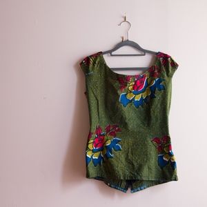 African Print Summer Top